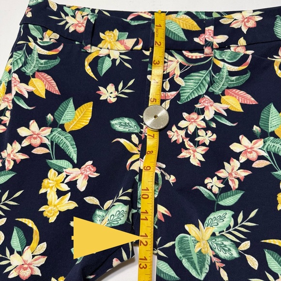 NEW Old Navy Pixie High Rise Slim Floral Women's Petite Ankle Pants Size 12P - Picture 6 of 9